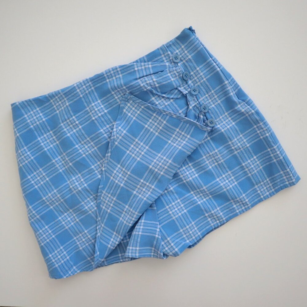 Forever 21 90s Style Plaid Mini Skort | M
